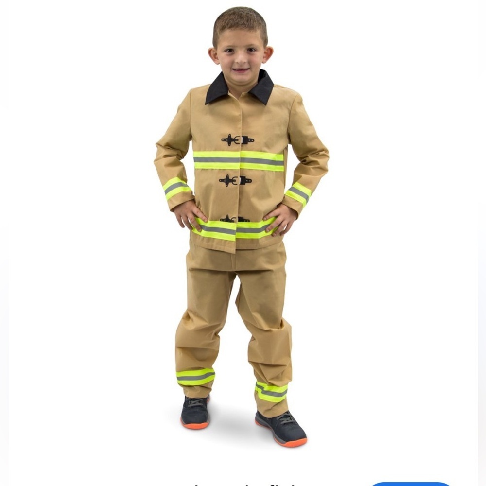 Hauntlook fearless firefighter costume new unisex 7-9 years (medium)